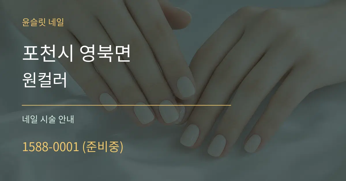 포천시 영북면 원컬러 대표 안내 그래픽