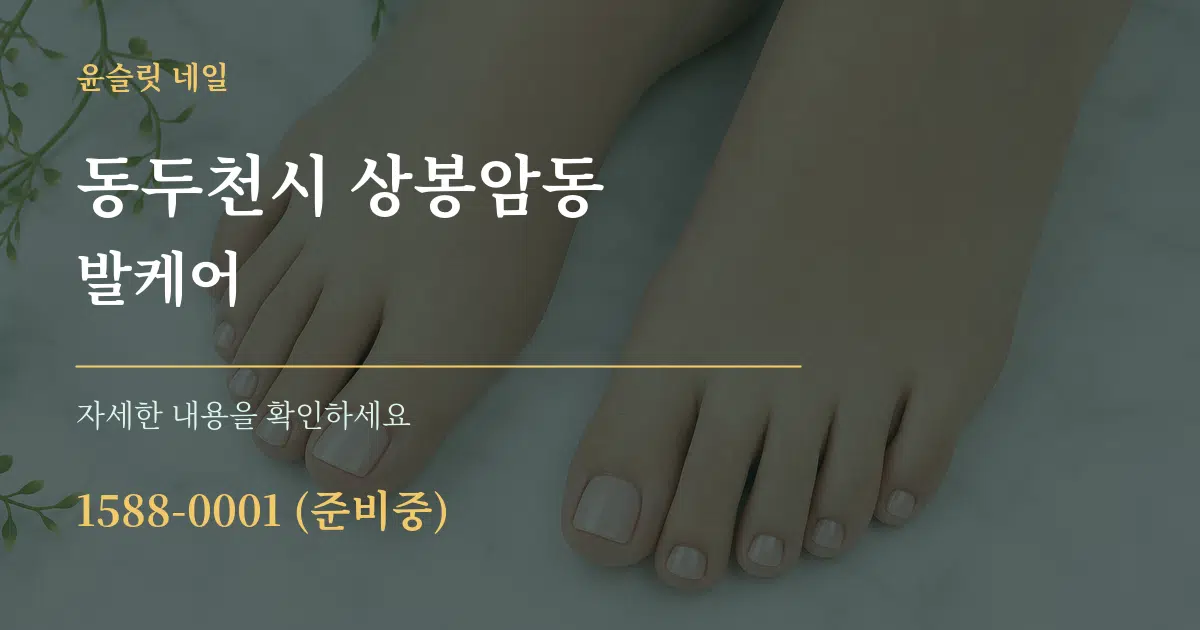 동두천시 상봉암동 발케어 서비스 이용 안내 그래픽