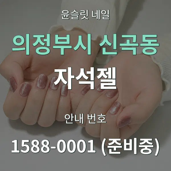 의정부시 신곡동 자석젤 대표 안내 그래픽