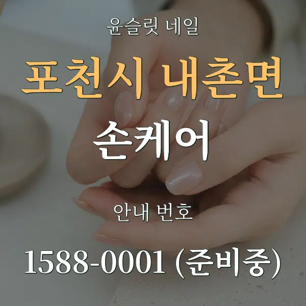 포천시 내촌면 손케어 대표 안내 그래픽