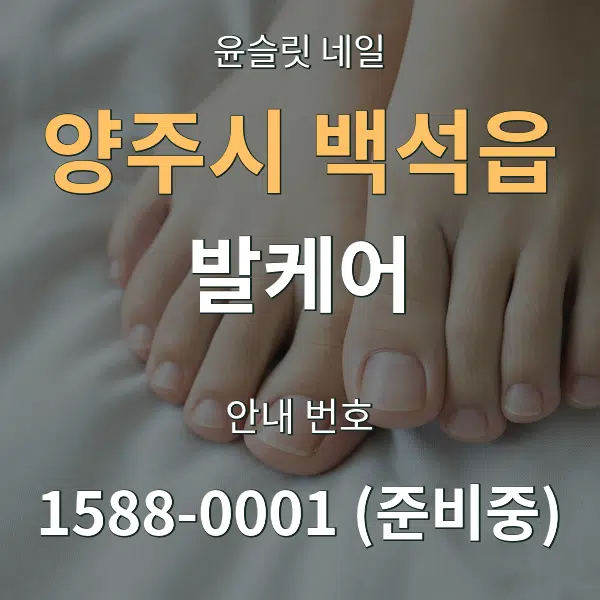 양주시 백석읍 발케어 대표 안내 그래픽