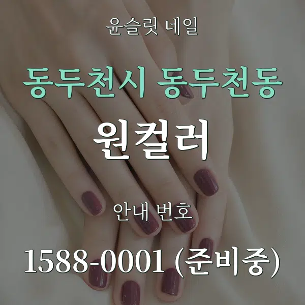 동두천시 동두천동 원컬러 대표 안내 그래픽