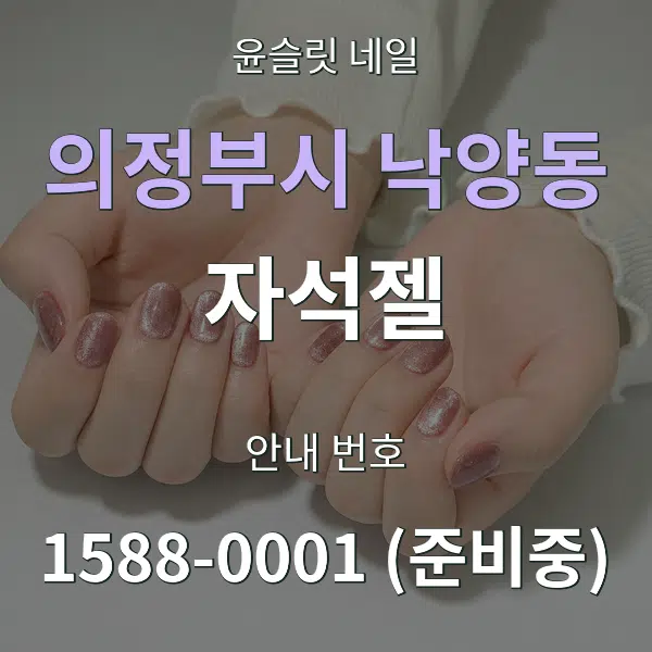 의정부시 낙양동 자석젤 대표 안내 그래픽