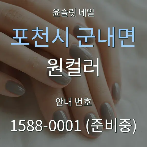 포천시 군내면 원컬러 대표 안내 그래픽