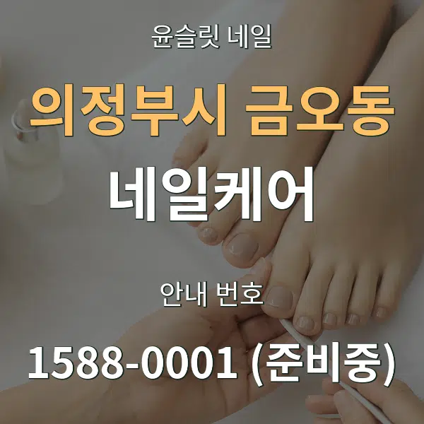 의정부시 금오동 네일케어 대표 안내 그래픽