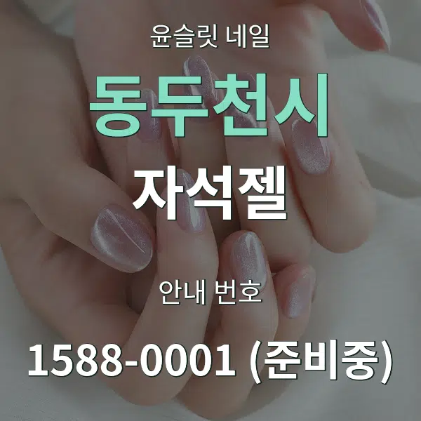 동두천시 자석젤 대표 안내 그래픽