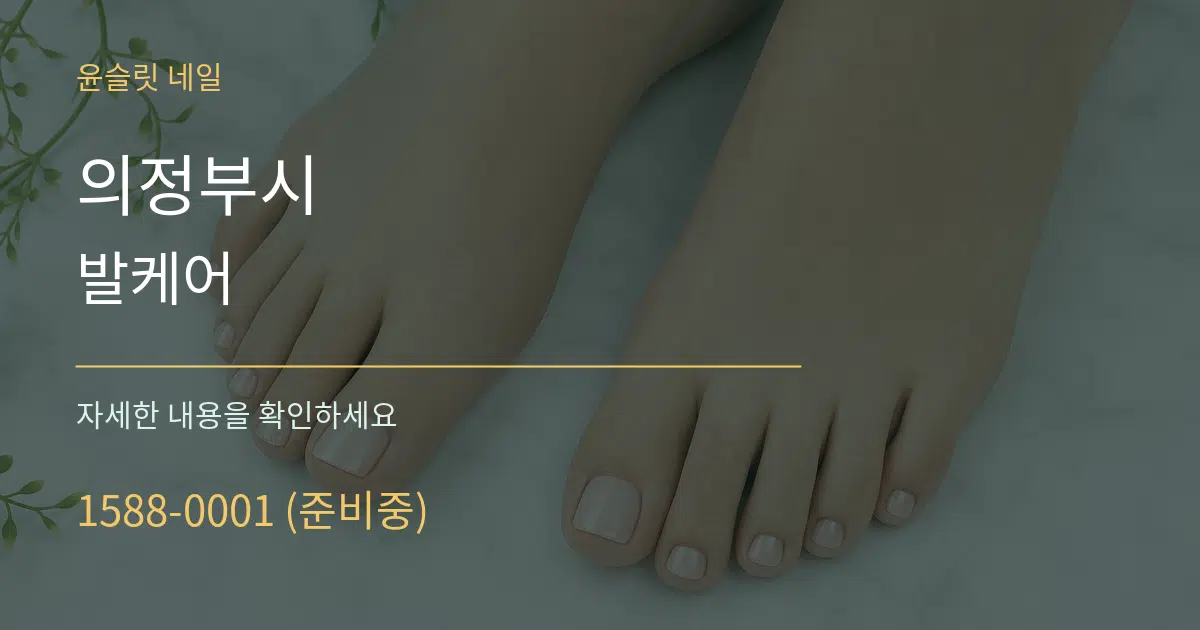 의정부시 발케어 서비스 이용 안내 그래픽