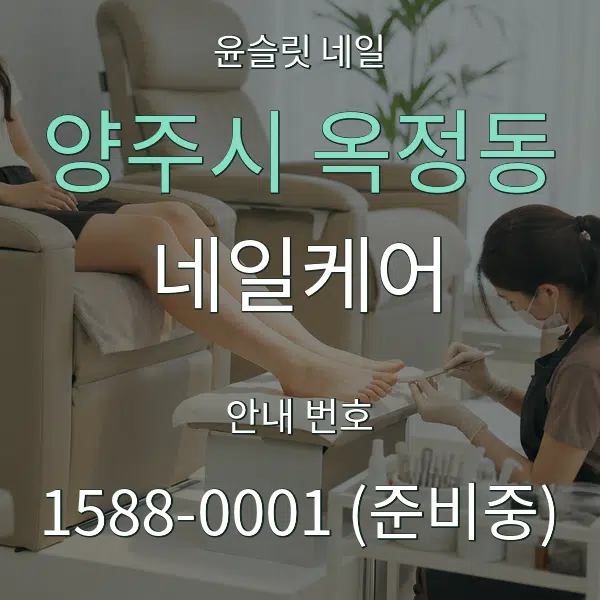 양주시 옥정동 네일케어 대표 안내 그래픽