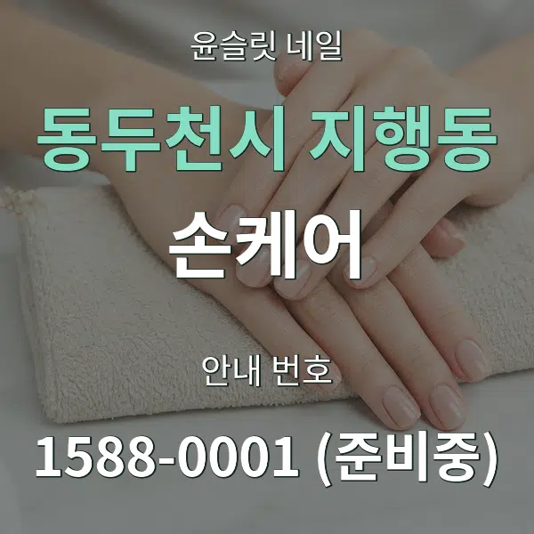 동두천시 지행동 손케어 대표 안내 그래픽