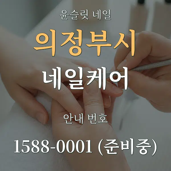 의정부시 네일케어 대표 안내 그래픽