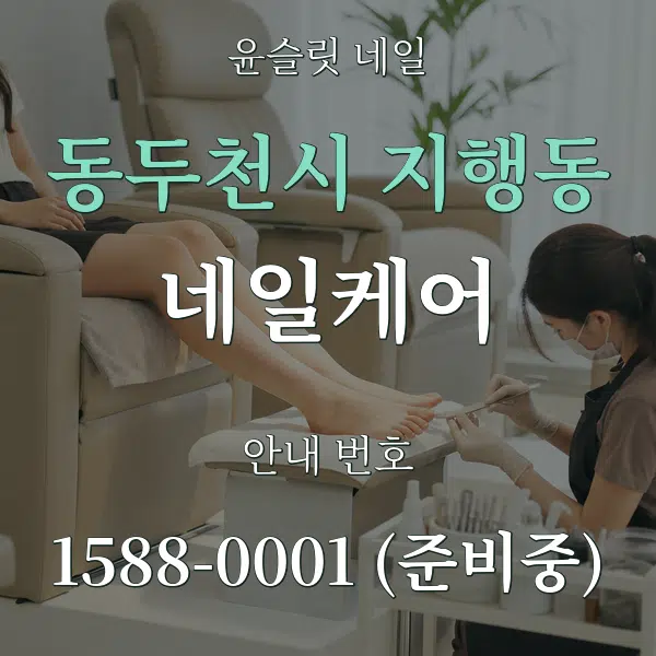 동두천시 지행동 네일케어 대표 안내 그래픽