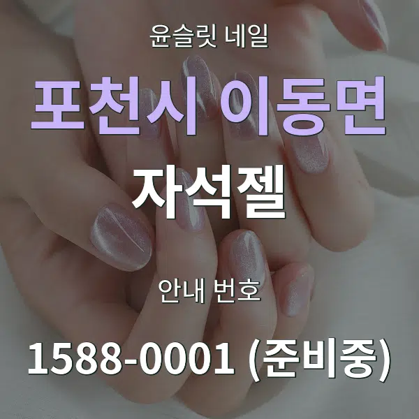 포천시 이동면 자석젤 대표 안내 그래픽