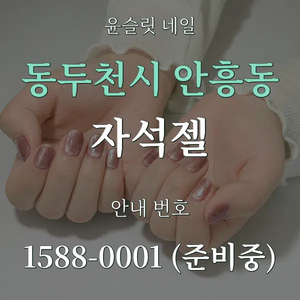 동두천시 안흥동 자석젤 대표 안내 그래픽