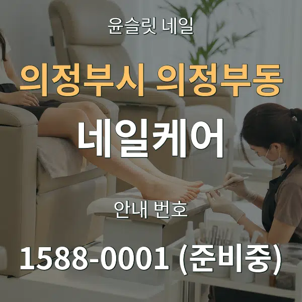 의정부시 의정부동 네일케어 대표 안내 그래픽