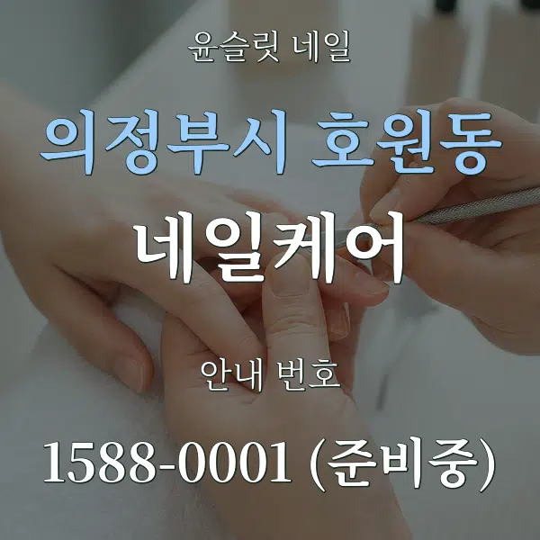 의정부시 호원동 네일케어 대표 안내 그래픽