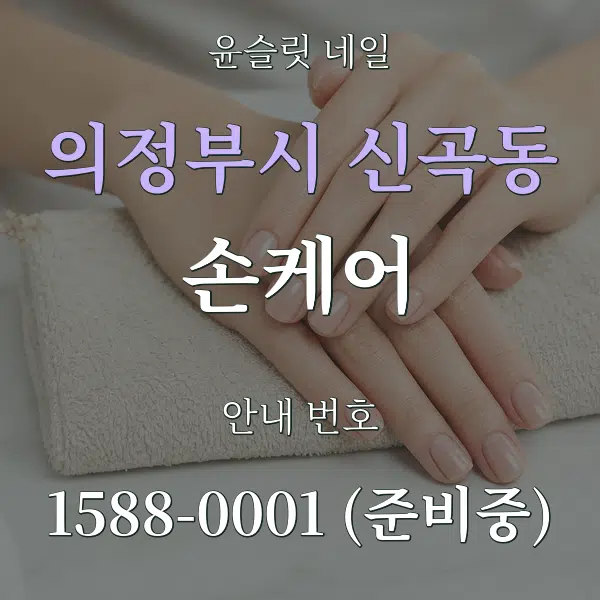 의정부시 신곡동 손케어 대표 안내 그래픽