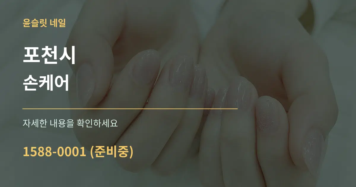 포천시 손케어 서비스 이용 안내 그래픽