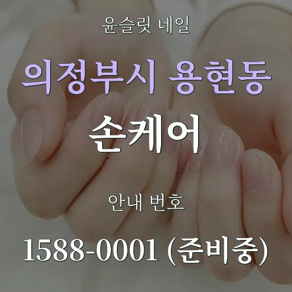 의정부시 용현동 손케어 대표 안내 그래픽