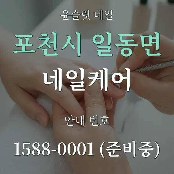 포천시 일동면 네일케어 대표 안내 그래픽