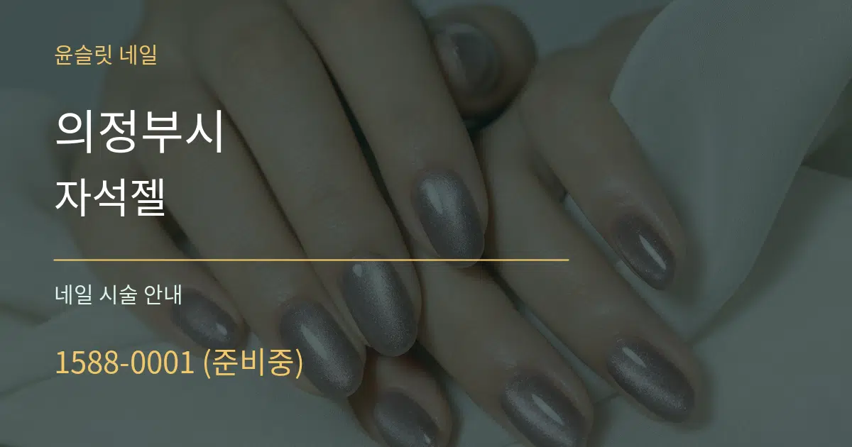 의정부시 자석젤 대표 안내 그래픽