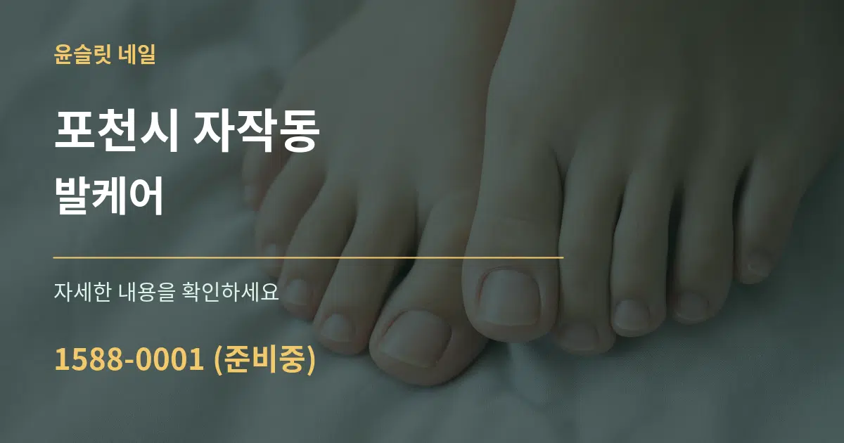 포천시 자작동 발케어 서비스 이용 안내 그래픽