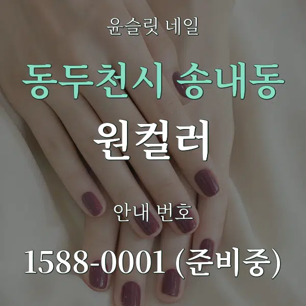 동두천시 송내동 원컬러 대표 안내 그래픽