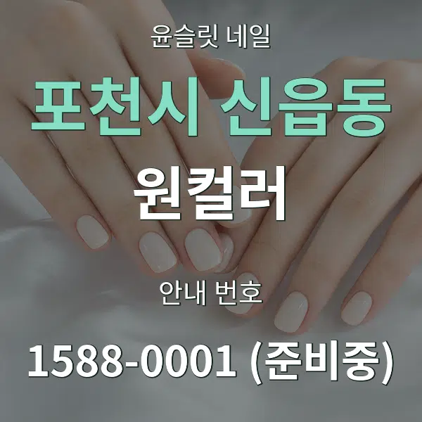 포천시 신읍동 원컬러 대표 안내 그래픽
