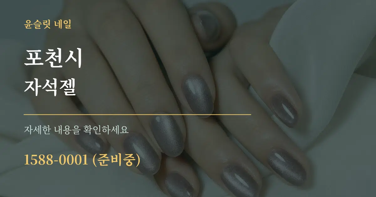 포천시 자석젤 서비스 이용 안내 그래픽
