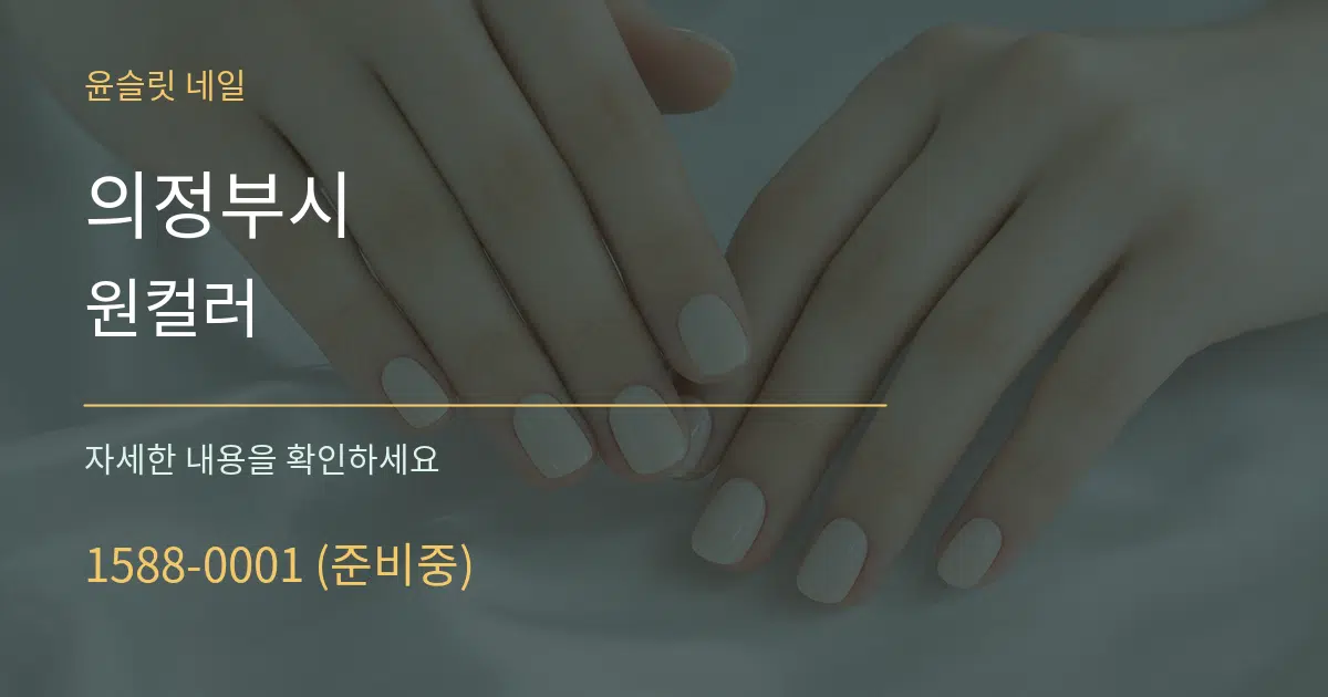 의정부시 원컬러 서비스 이용 안내 그래픽