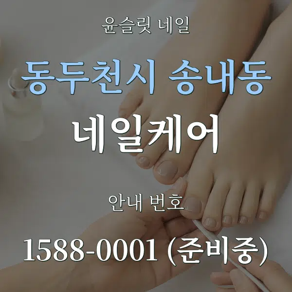 동두천시 송내동 네일케어 대표 안내 그래픽