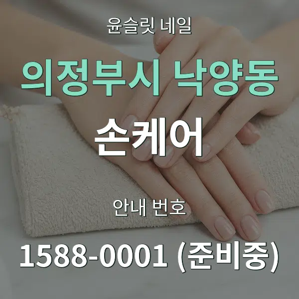 의정부시 낙양동 손케어 대표 안내 그래픽