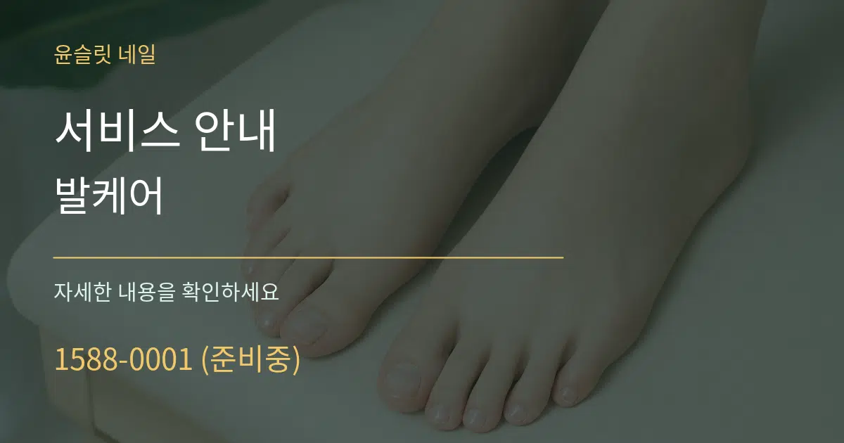 서비스 안내 발케어 작업 조건 안내 그래픽