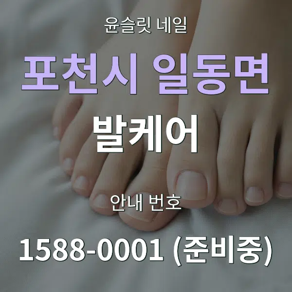 포천시 일동면 발케어 대표 안내 그래픽