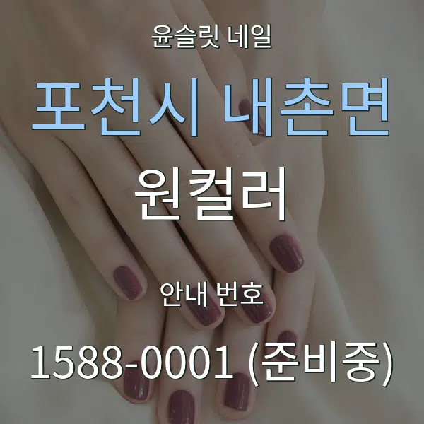 포천시 내촌면 원컬러 대표 안내 그래픽