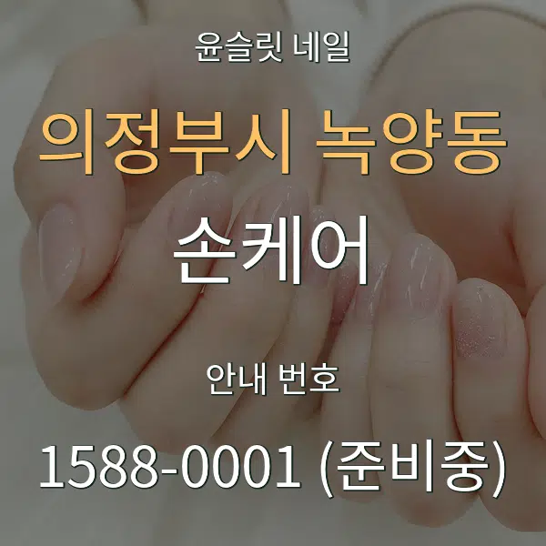 의정부시 녹양동 손케어 대표 안내 그래픽
