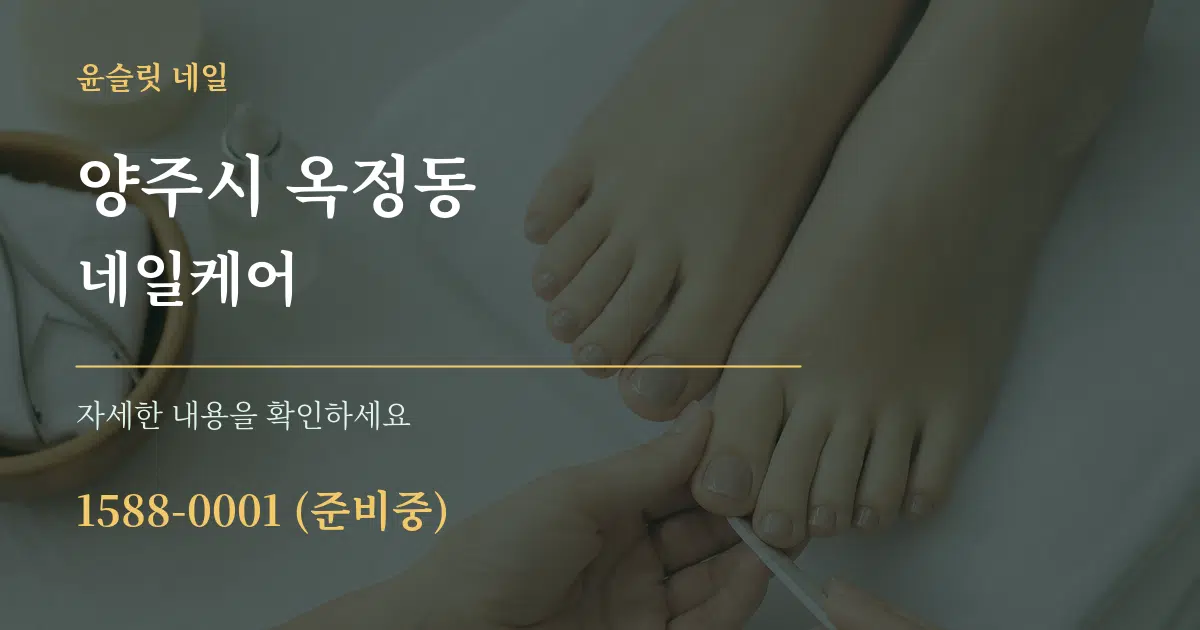 양주시 옥정동 네일케어 서비스 이용 안내 그래픽