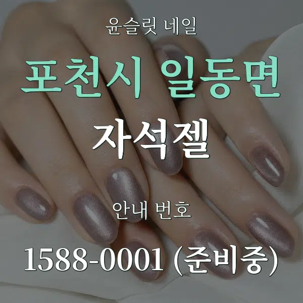 포천시 일동면 자석젤 대표 안내 그래픽